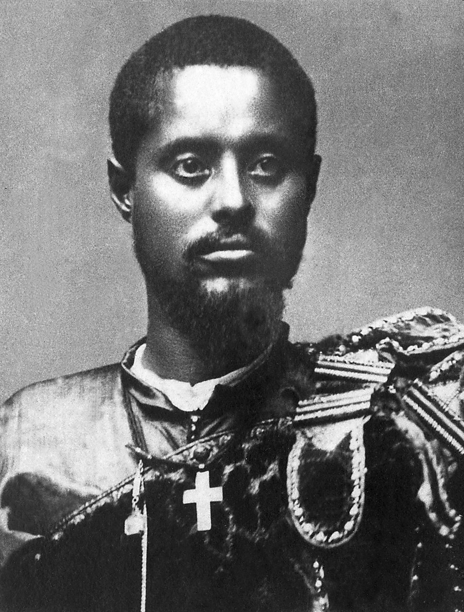 Ras Makonnen (Mekonnen Welde Mikael) (Abba Qagnew) (1852-1906)), Ras of Abyssinia (Etiopia), øverstkommanderende for den etiopiske hæren, visekonge av Harar i av Unknown photographer