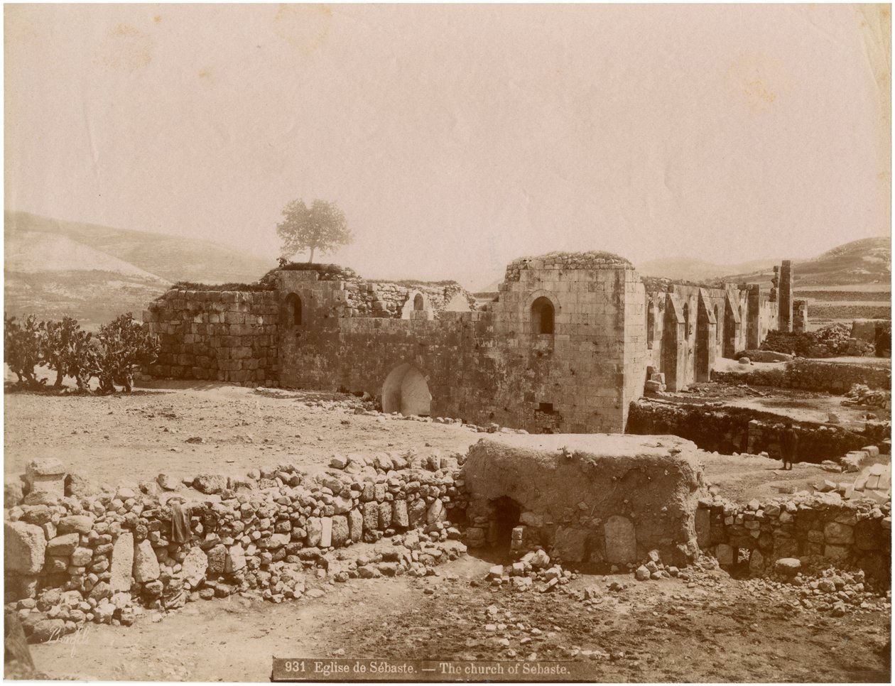 Ruinene av Holy Forty Martyrs Church, Sebaste (Sivas), Tyrkia, ca 1890 av Unknown photographer