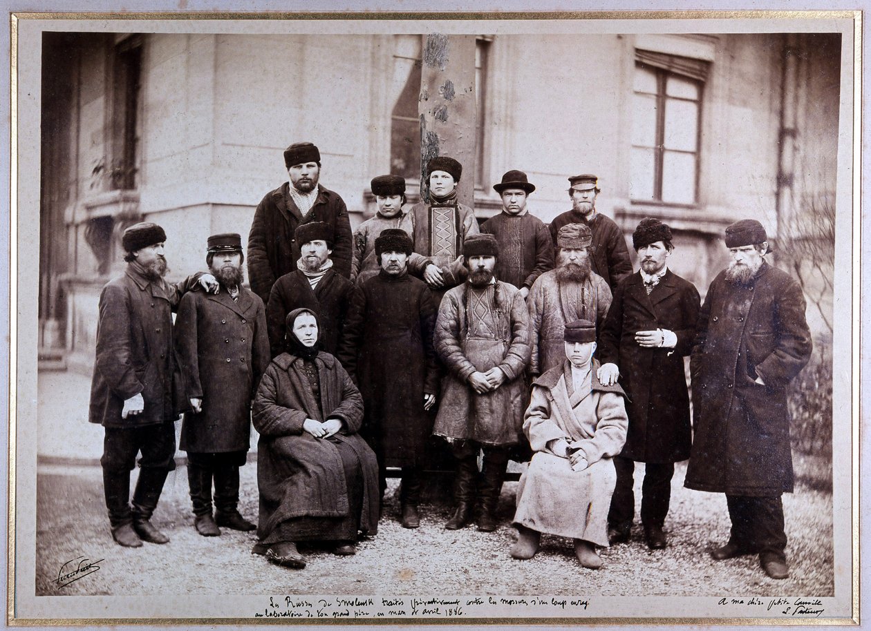 Russere fra Smolensk, avhandlinger mot rabies av Unknown photographer
