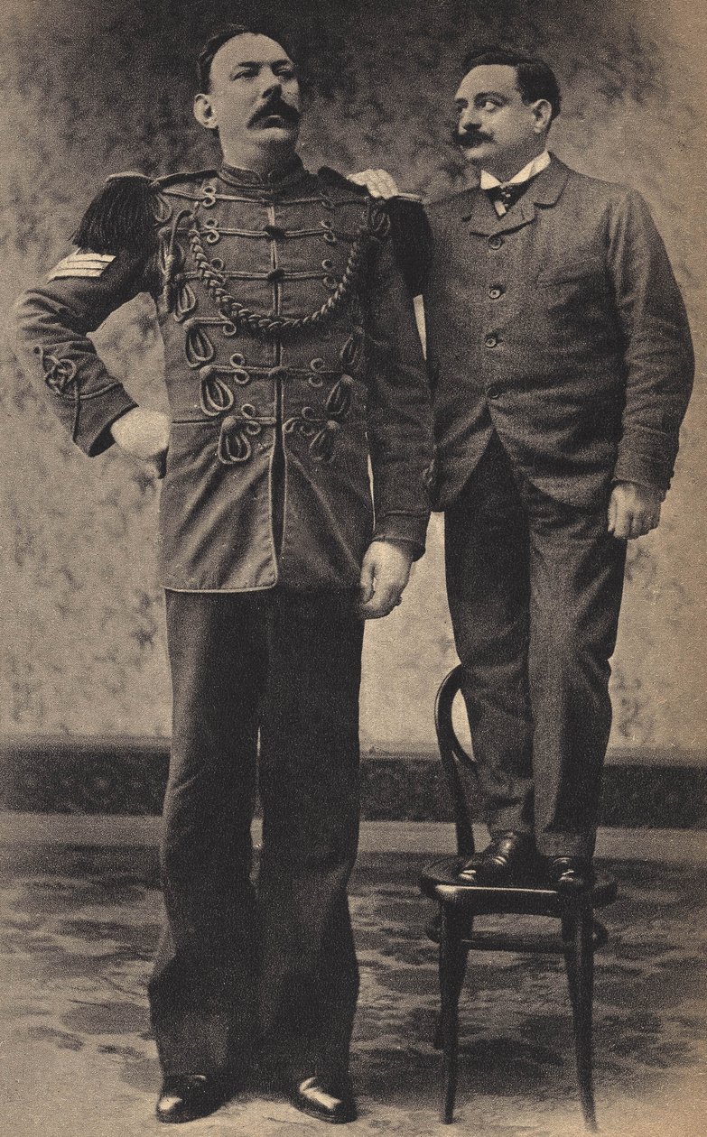 Monstrene, kjempen. Fotografi, sent på 1800-tallet, Paris. av Unknown photographer