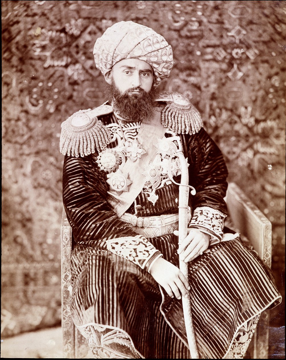 Turkestan - Emiren av Bukhura - 1890 e.Kr. av Unknown photographer