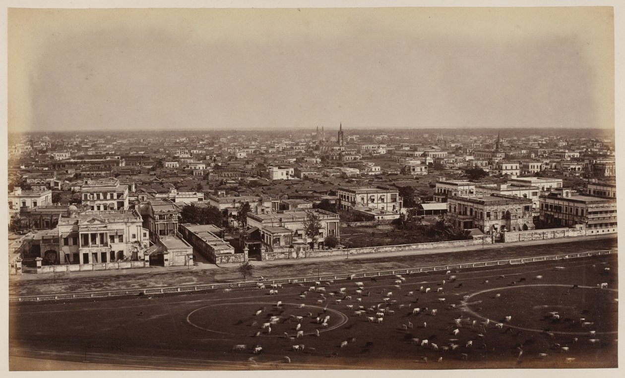 "Utsikt fra Ochterlony-monumentet", Calcutta av Unknown photographer