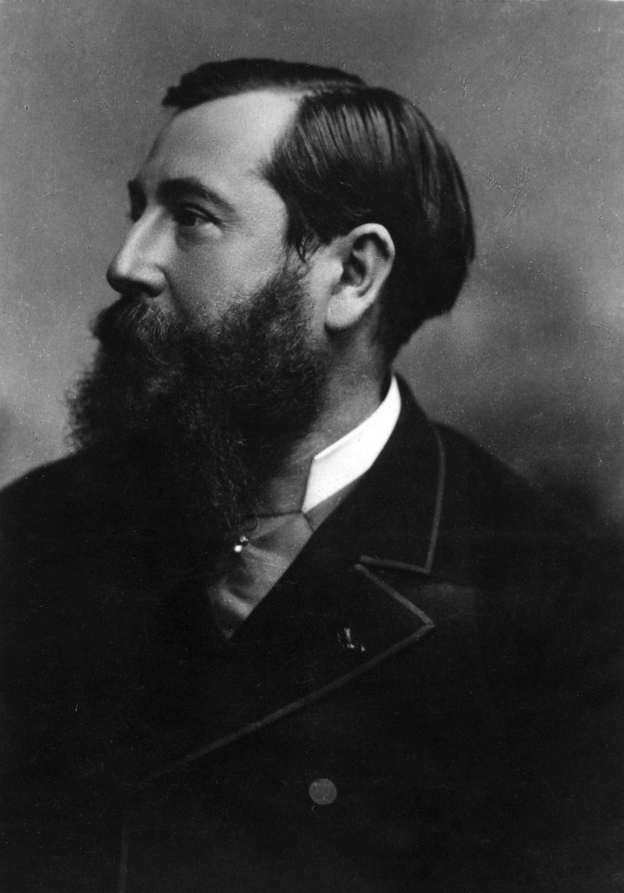 portrait of Leo Delibes. (1836 - 1891).French composer. av Unknown photographer