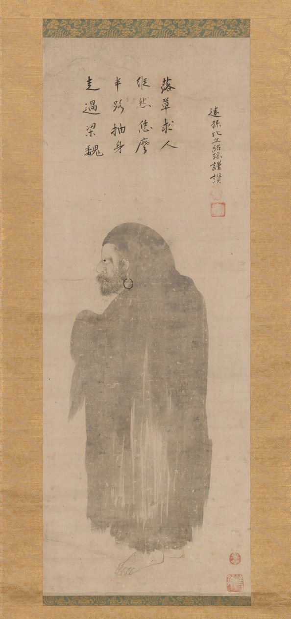 Bodhidharma, sent på 1500-tallet - begynnelsen av 1600-tallet. av Unkoku Tōgan