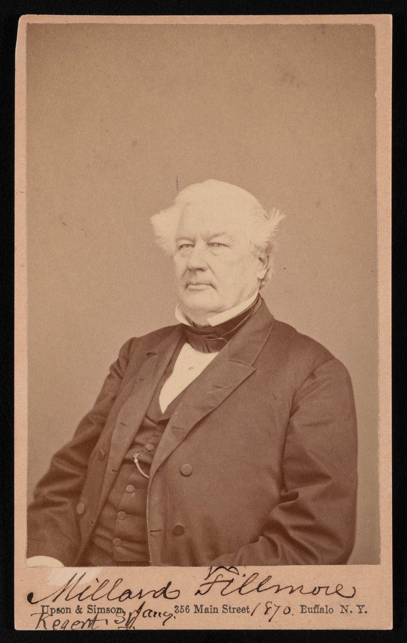 Portrett av Millard Fillmore 1800-1874, 4. januar 1870. av Upson and Simson