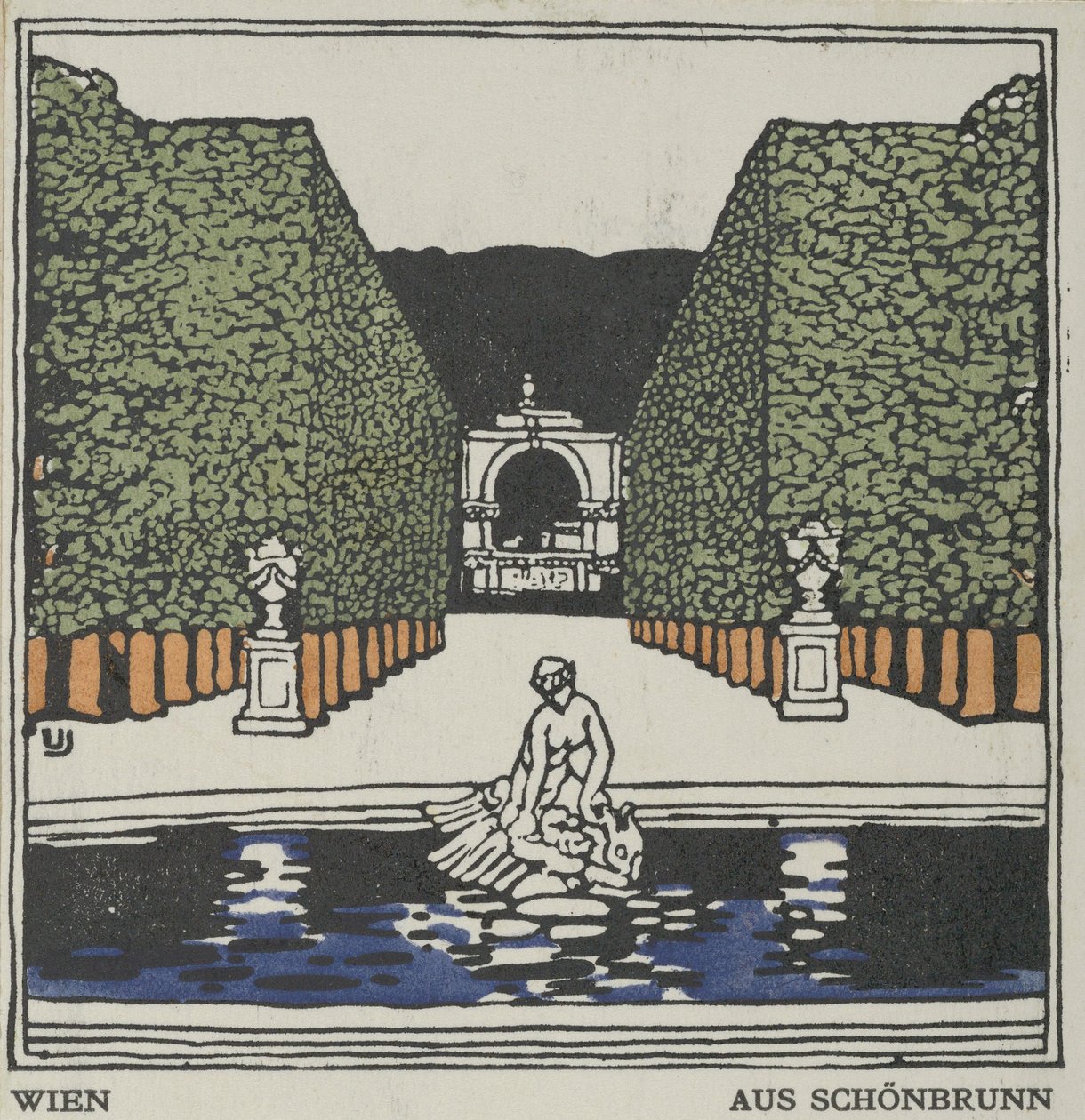 Wien: Fra Schönbrunn, 1908. av Urban Janke