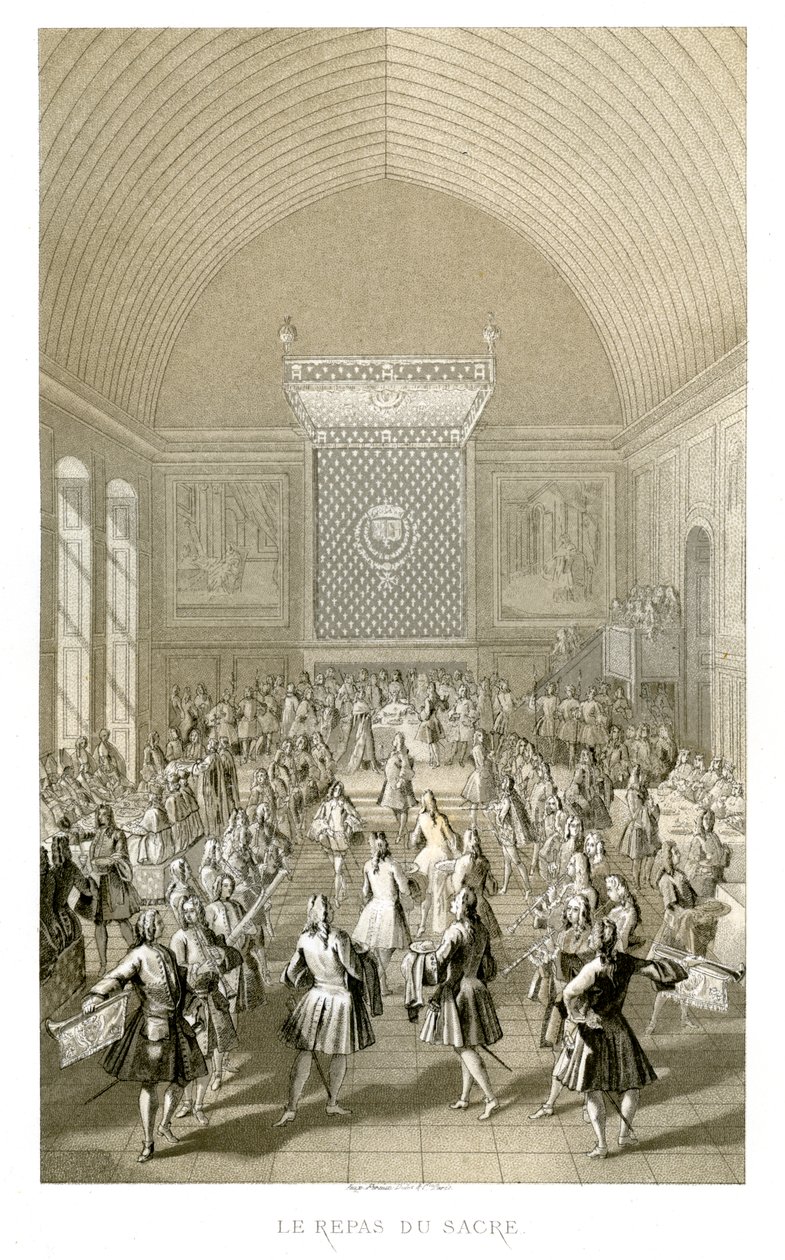 Kroningsmåltidet, 1715, 1885. av Urrabieta