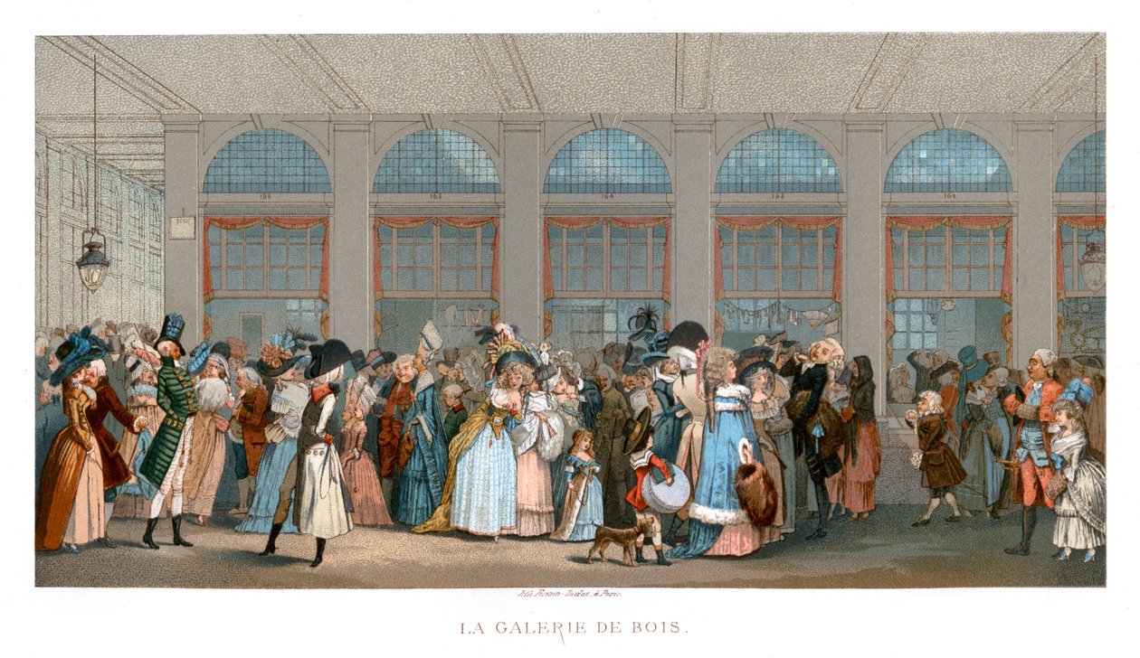 Galerie de Bois, Paris, 1787, 1885. av Urrabieta