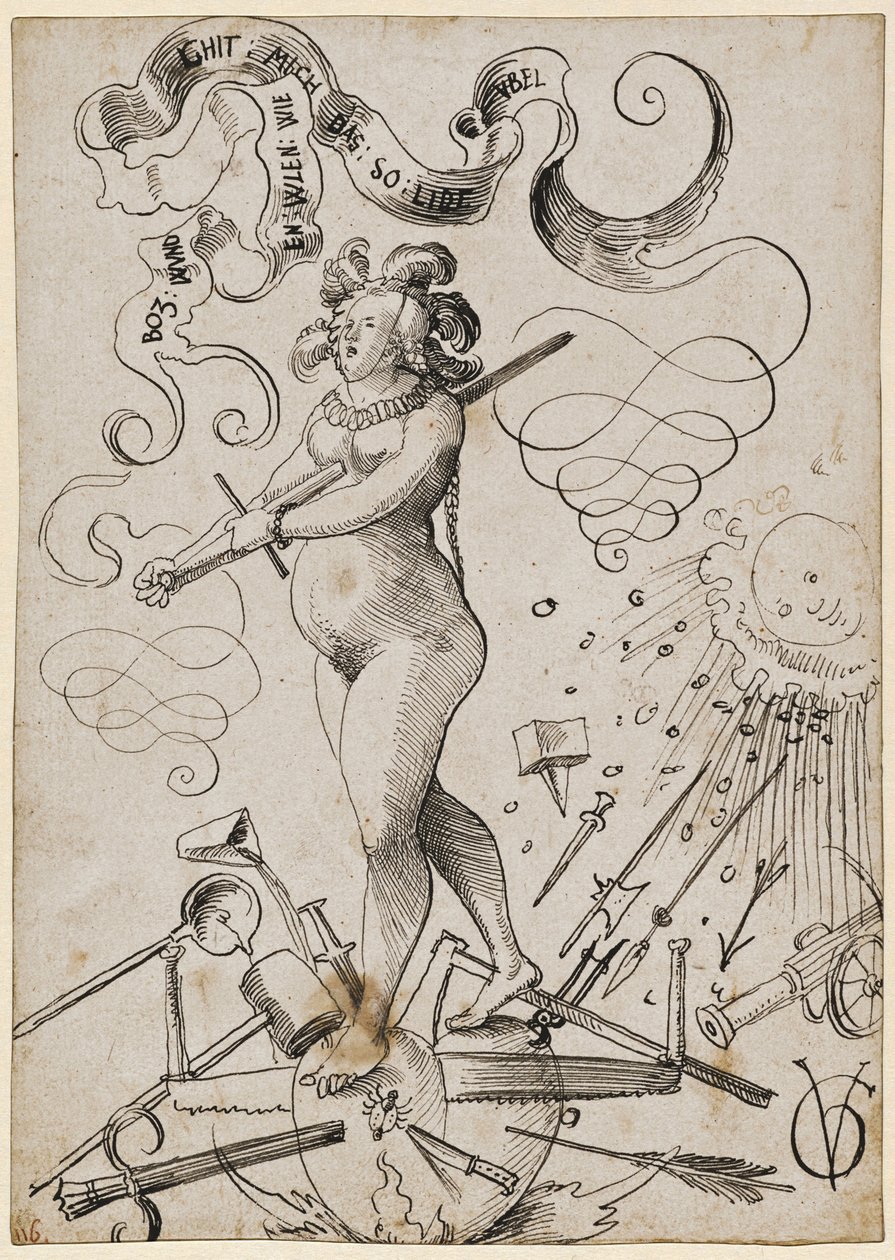 Kjærlighetens plager, ca. 1516. av Urs Graf