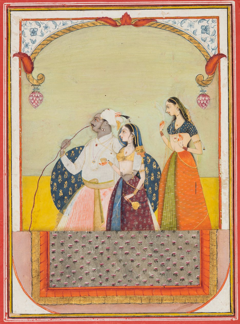 Maharaja Shri Anand Singh-ji og hans kone av Ustad Murad