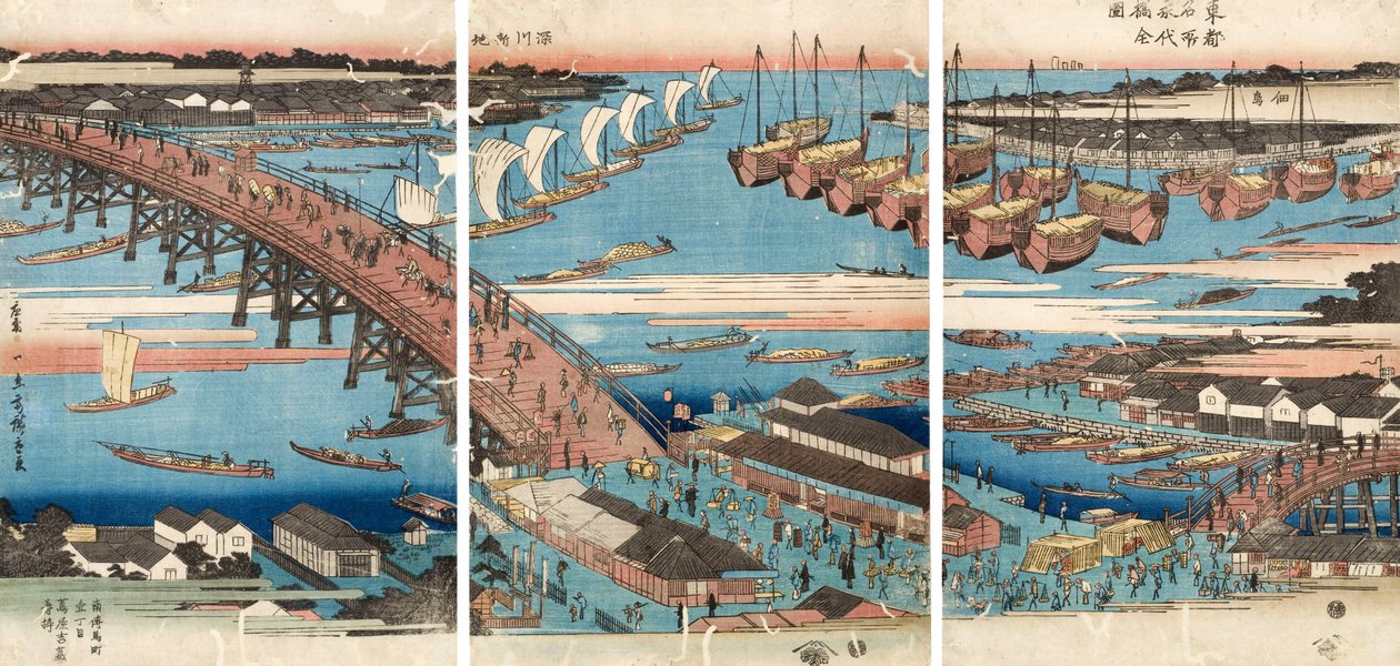 Tresnitt av Utagawa Hiroshige