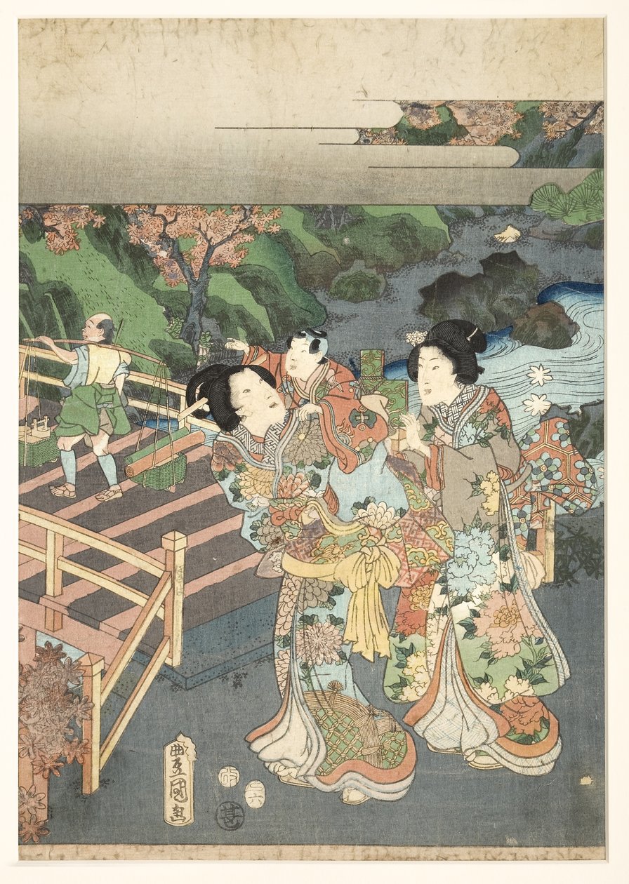 Høst, tidlig på 1850-tallet (treblokk) av Utagawa Kunisada