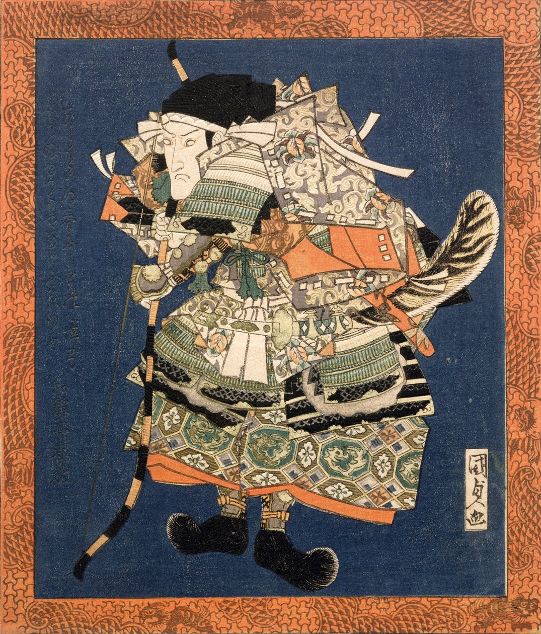 Bando Mitsugoro III, 1820 (treblokkgravering) av Utagawa Kunisada