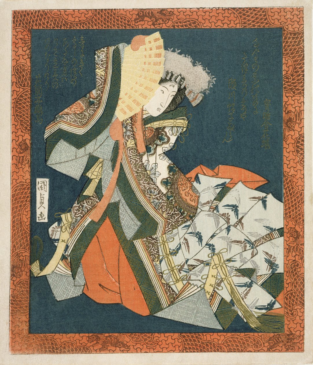 Segawa Kiku no Onna V Danshin g, ca. 1820 (DB ck p Hayashi t) av Utagawa Kunisada