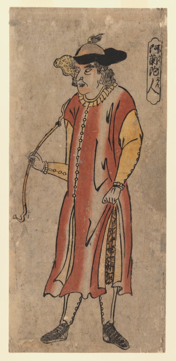 A. Hollander (farget treblokktrykk) av Utagawa Sadahide