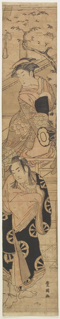 (Scene fra Play Yoshitsune senbon zakura), slutten av 1700-begynnelsen av 1800-tallet av Utagawa Toyokuni