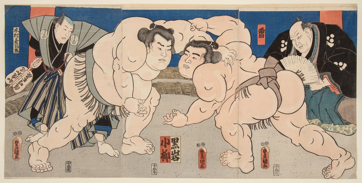 Det er et lite m felt t og det er s utte rs. Koyanagi bilde t Det er svart. Kunisada Utagawa (1786–1865) av Utagawa Kunisada