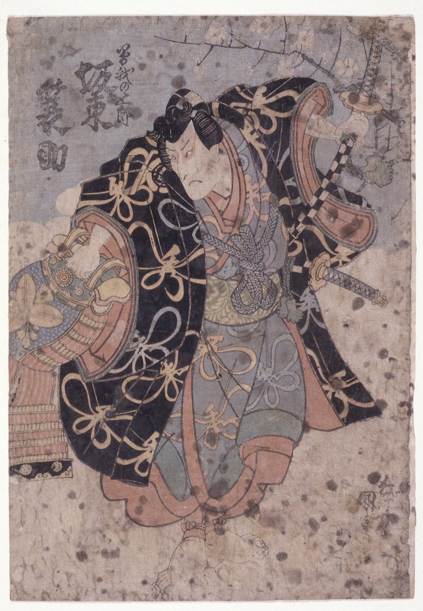 Bånd? Minosuke i rollen som Soga Gor? (treblokktrykk i farger) av Utagawa (1786 1865) Kunisada