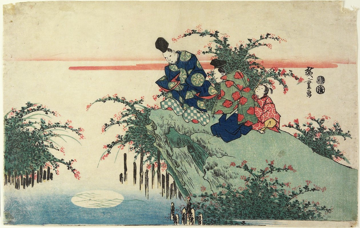 (Reflection of Moon), tidlig på 1800-tallet av Utagawa Hiroshige
