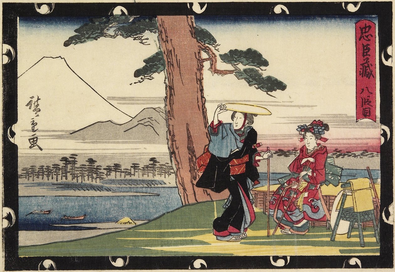 Akt 8, tidlig på 1800-tallet av Utagawa Hiroshige