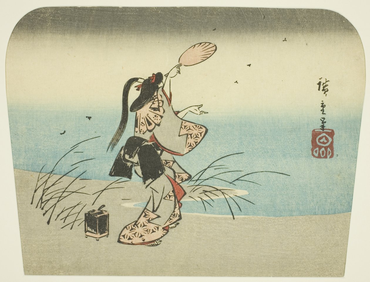 Å fange ildfluer av Utagawa Hiroshige