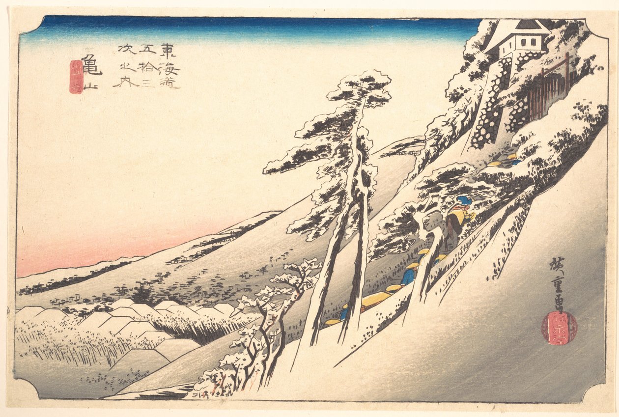 Klart vær etter snø av Utagawa Hiroshige