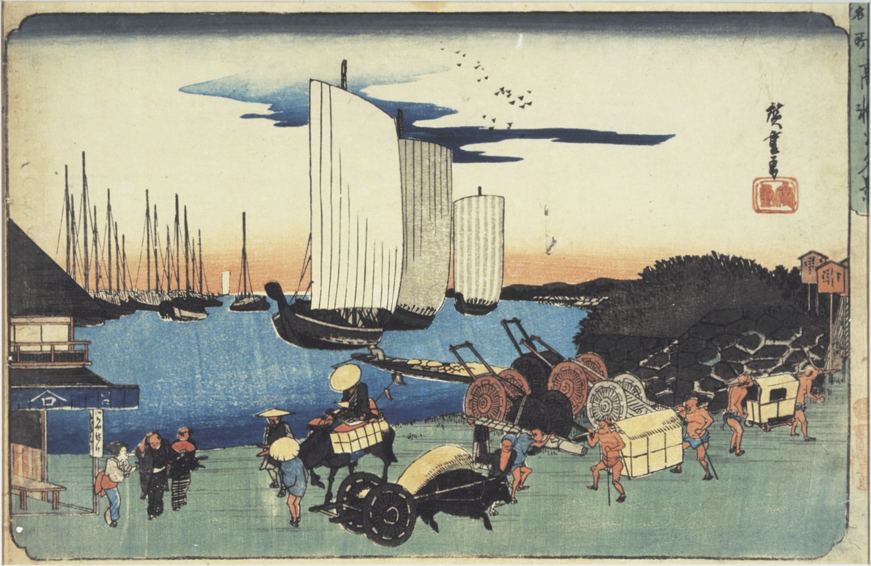 «Kveldsutsikt over Takanawa» fra serien «Berømte steder i den østlige hovedstaden» av Utagawa Hiroshige