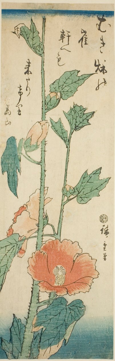 Hibiskus av Utagawa Hiroshige