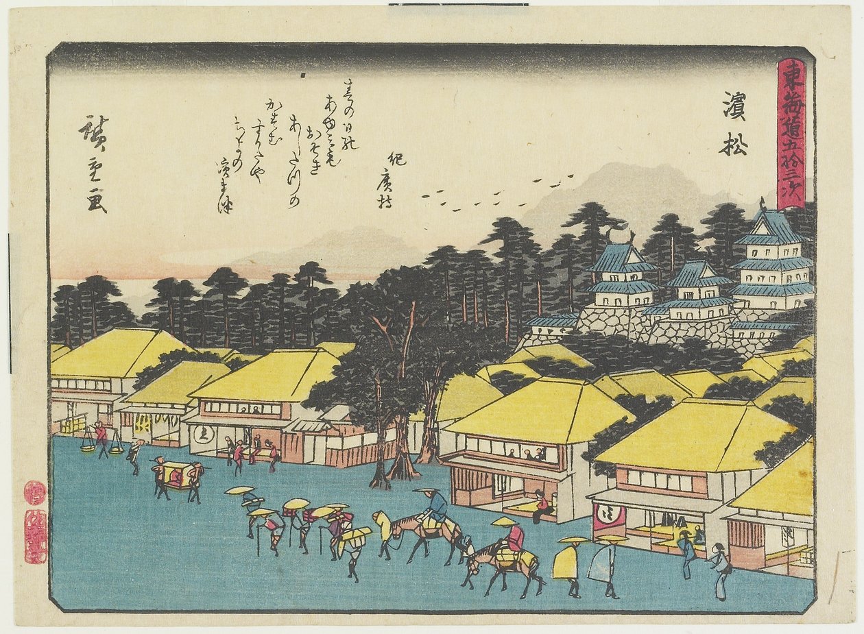 Mamamatsu, 1837-1844 av Utagawa Hiroshige