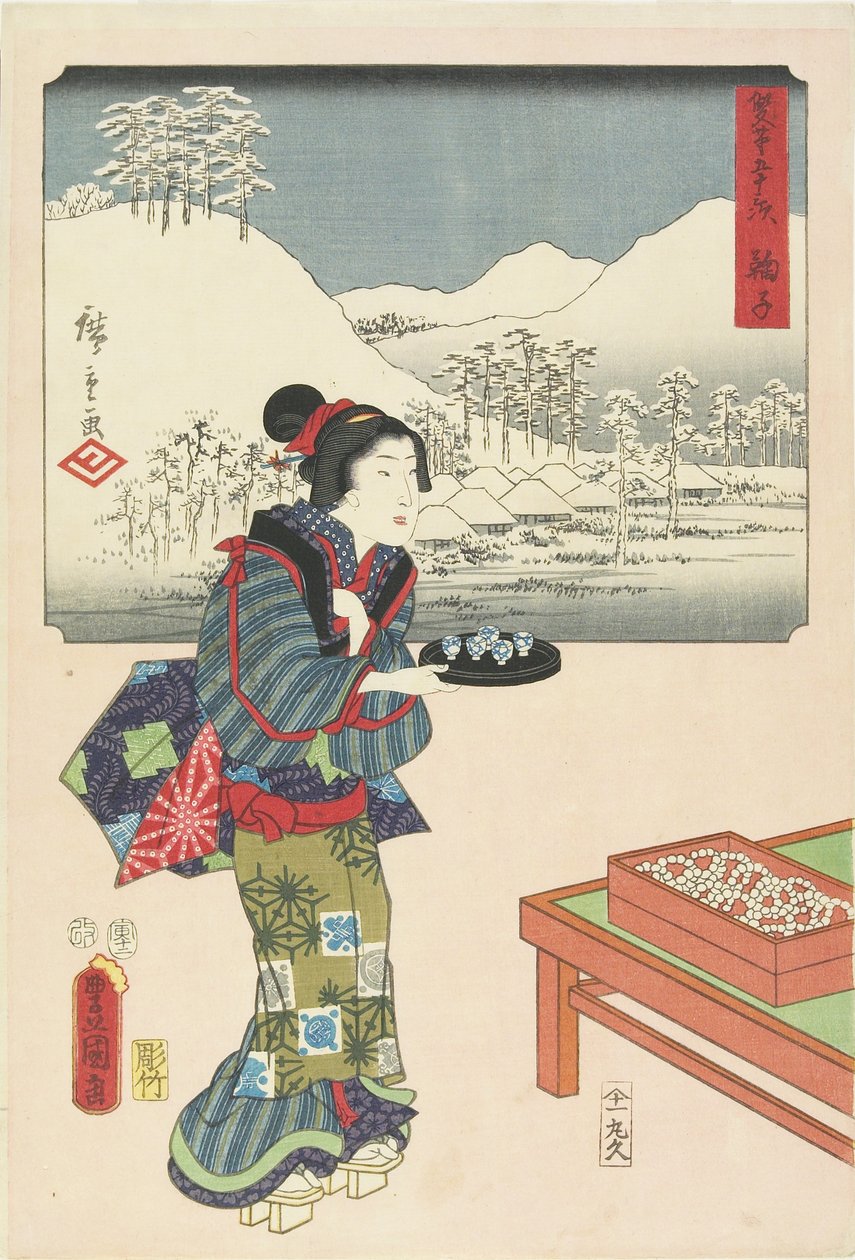 Mariko, 1. desember av Utagawa Hiroshige