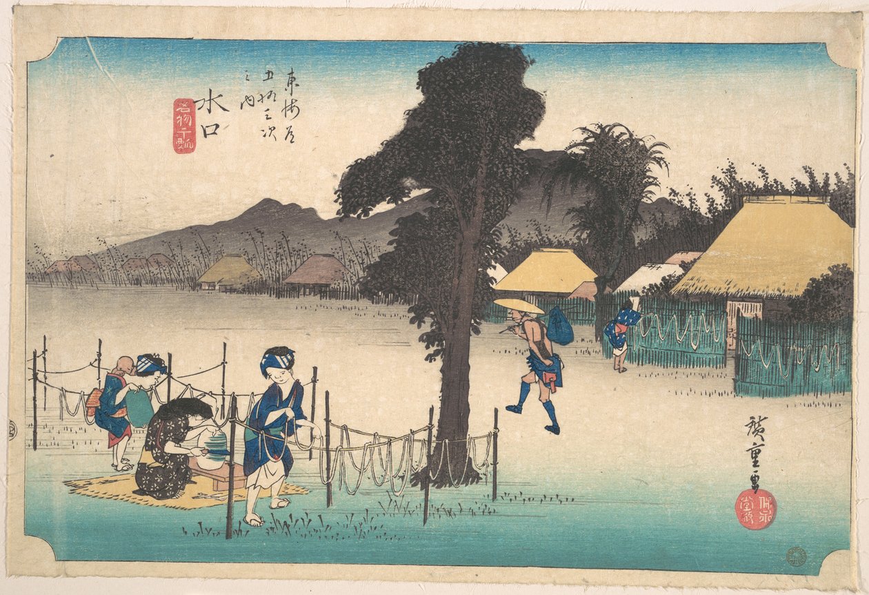 Mizukuchi, berømt kanpyō av Utagawa Hiroshige