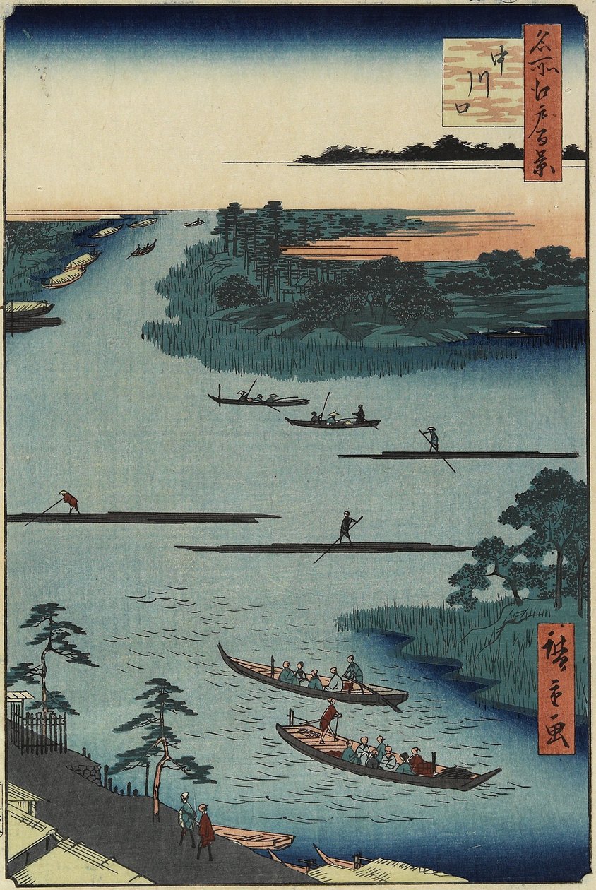 Nakagawa River Mouth, mars 1857 av Utagawa Hiroshige