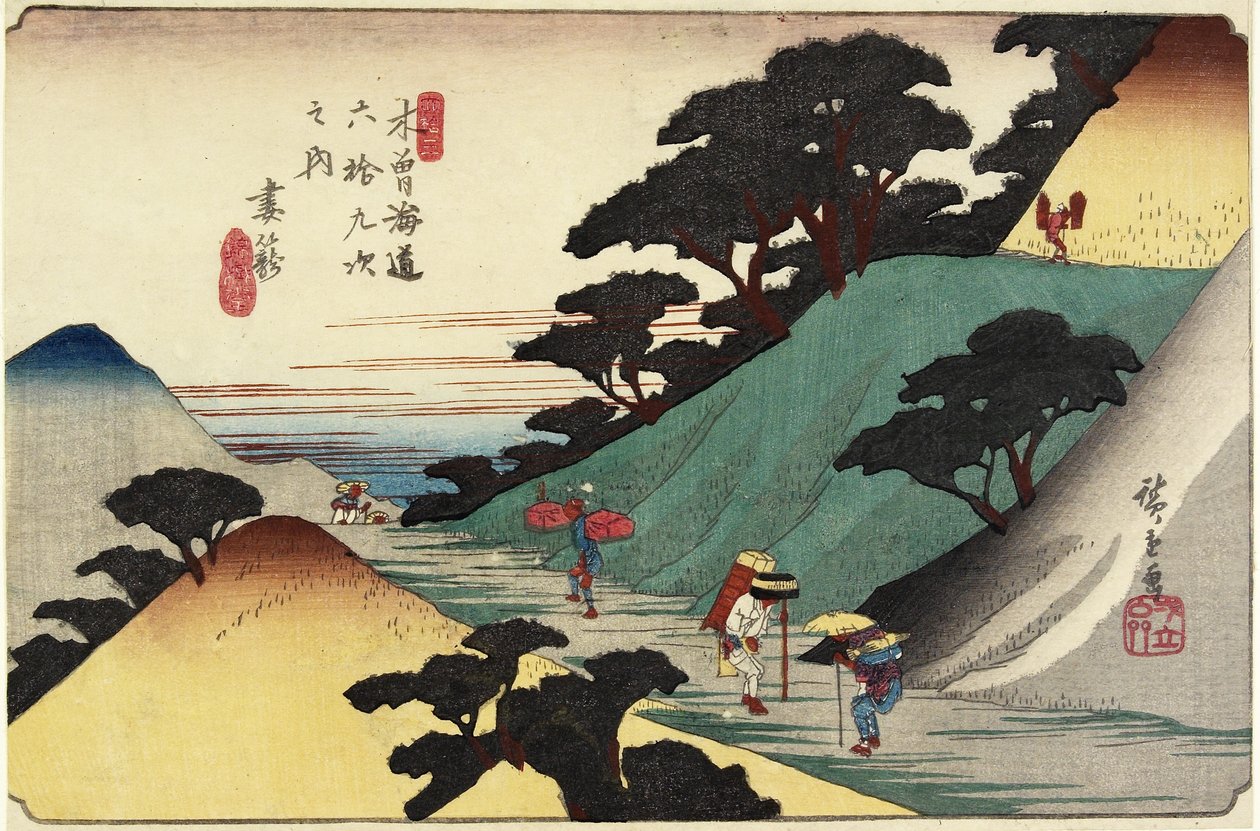 No.43 Tsumago, 1830-1844 av Utagawa Hiroshige