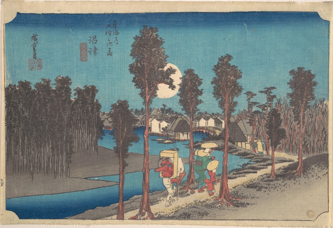 Numazu i skumringen av Utagawa Hiroshige