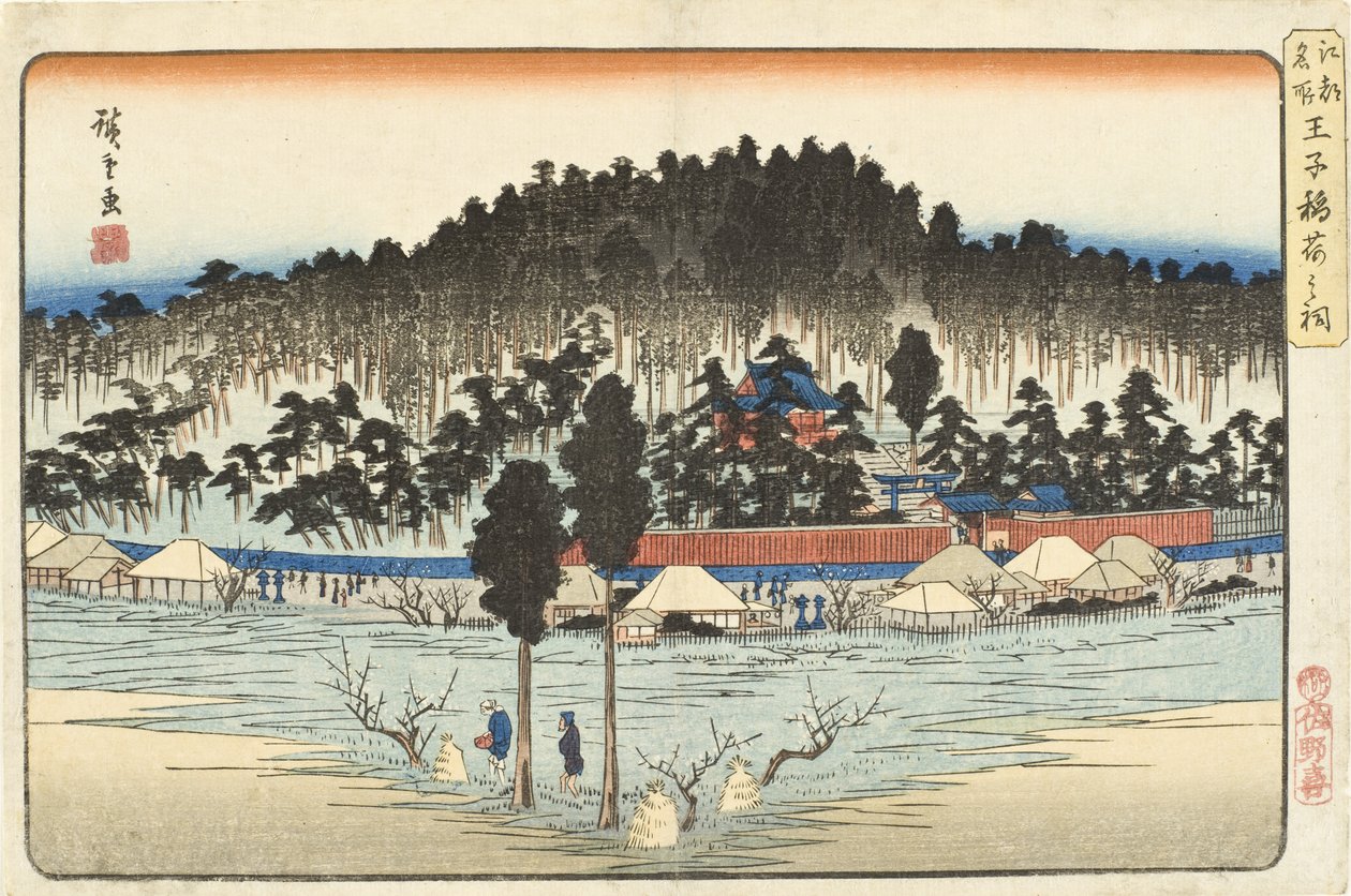 Ōji Inari-helligdommen av Utagawa Hiroshige