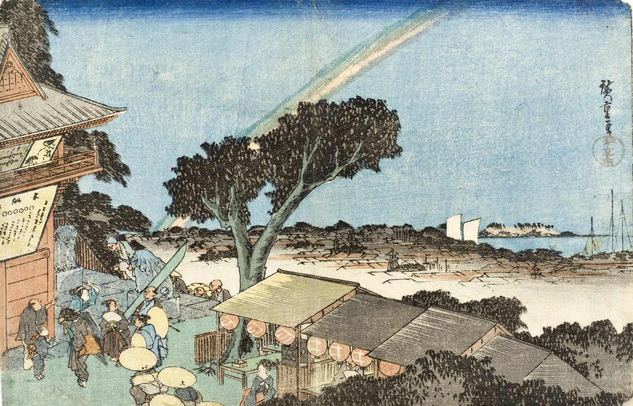 På toppen av Atago-fjellet i Shiba av Utagawa Hiroshige