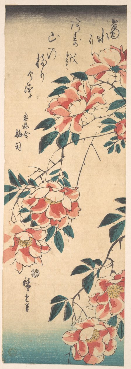 Rosen av Utagawa Hiroshige