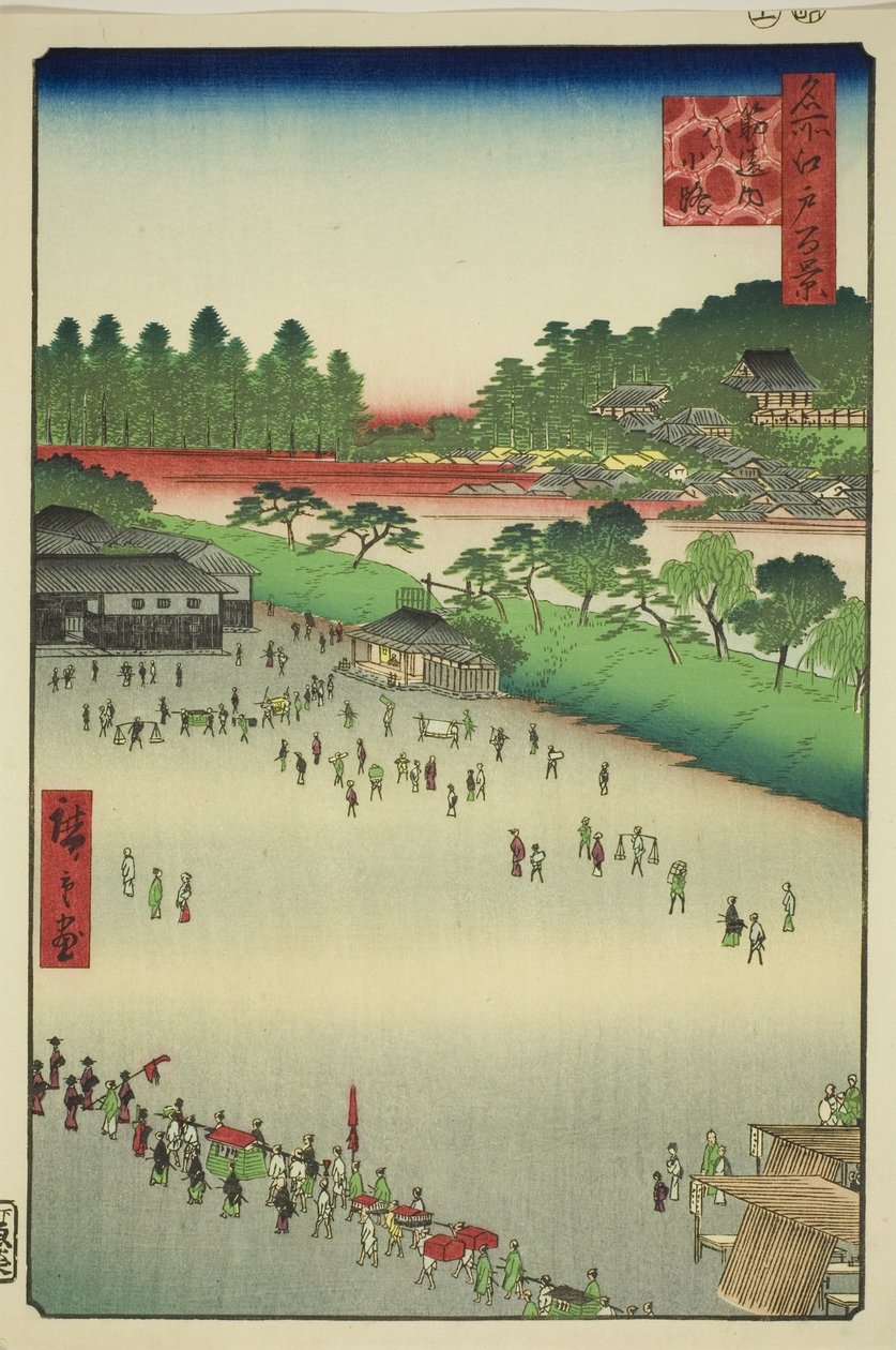 Yatsu-historie, Faktorer med tannregulering i hånden av Utagawa Hiroshige