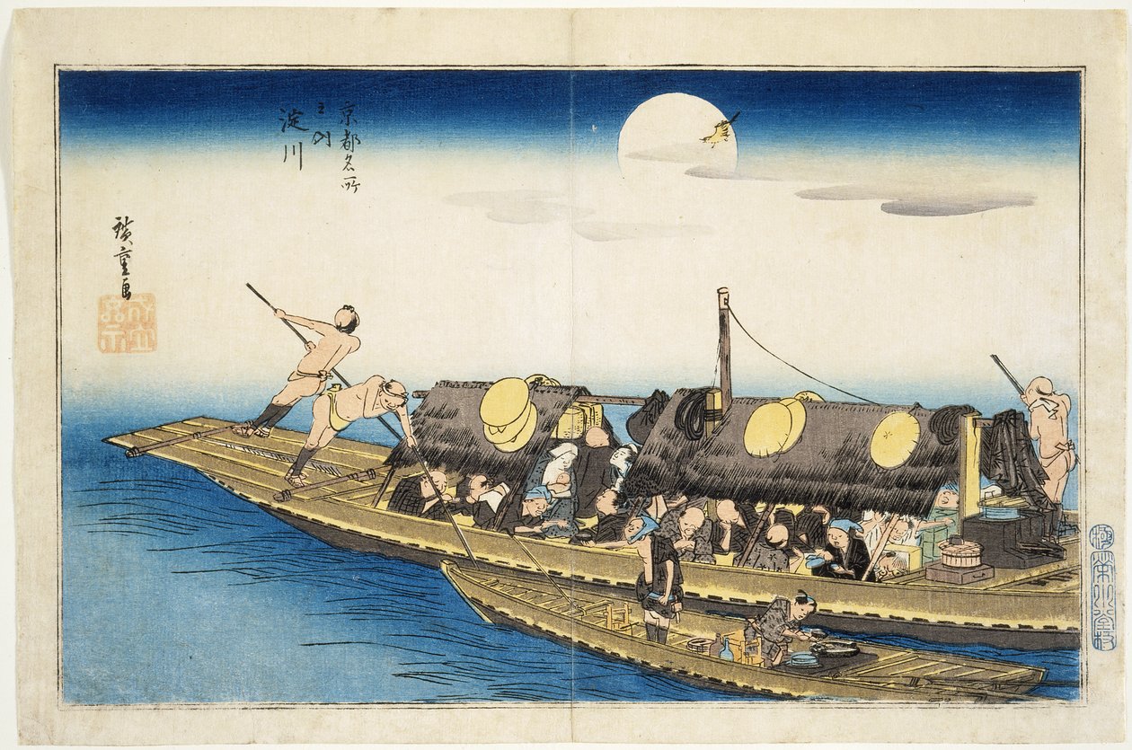 Yodo-elven av Utagawa Hiroshige