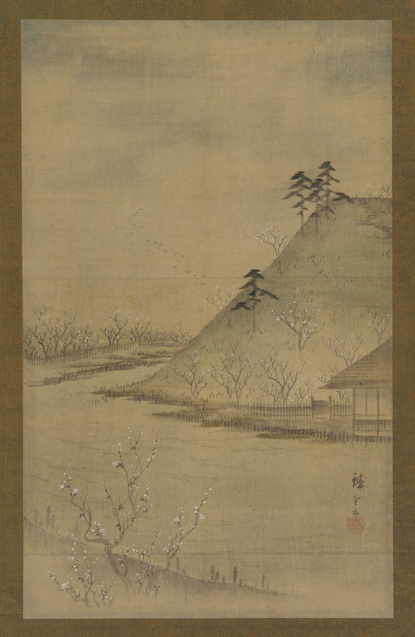 Vårlandskap, midten av 1800-tallet. av Utagawa Hiroshige II