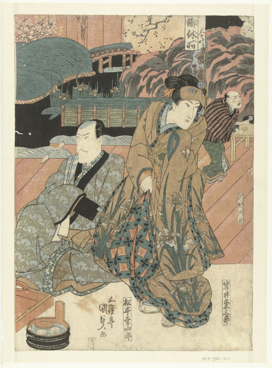 Skuespillere på scenen av Utagawa Kunisada (I)