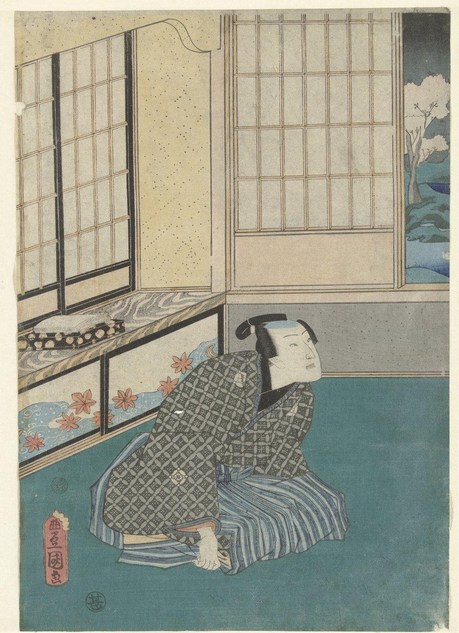 Den tredje måneden Yayoi Moderne Genji-historier i løpet av de tolv månedene (serietittel) Imayo Genji junikagetsu no uchi av Utagawa Kunisada (I)