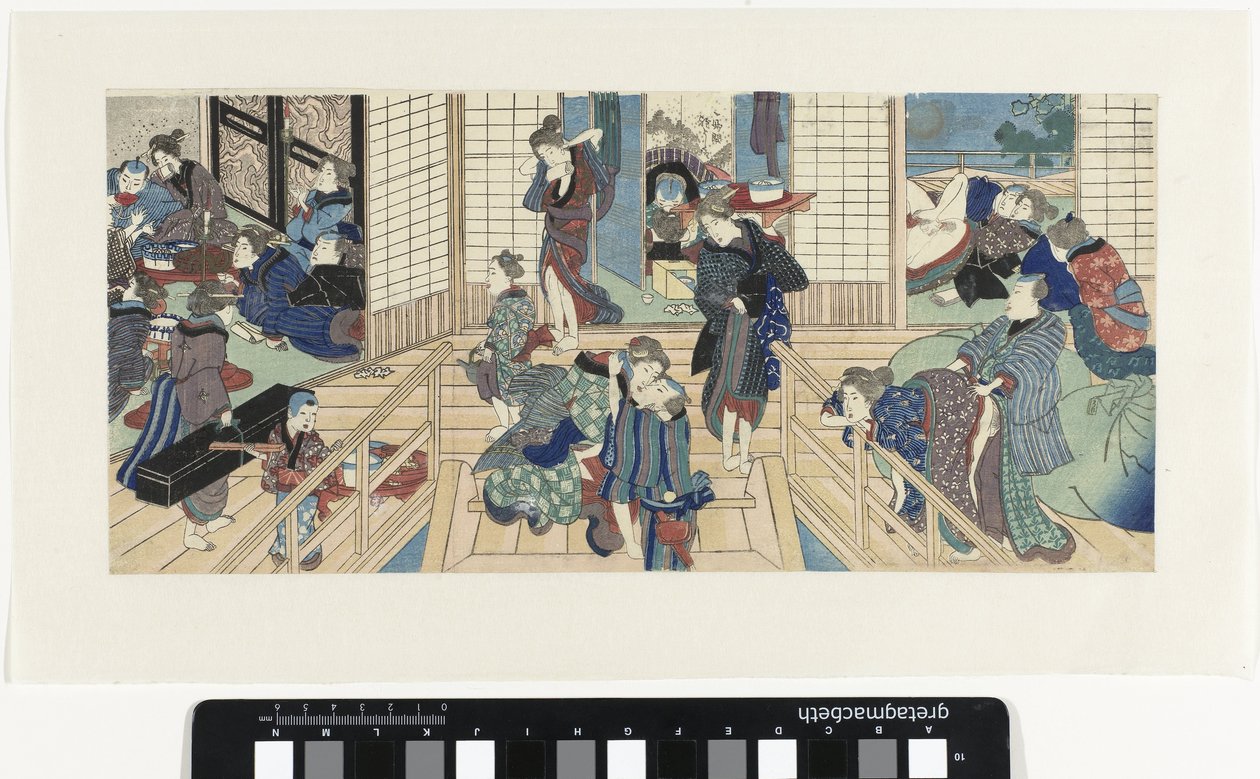 Scener på et bordell av Utagawa Kunisada (I)