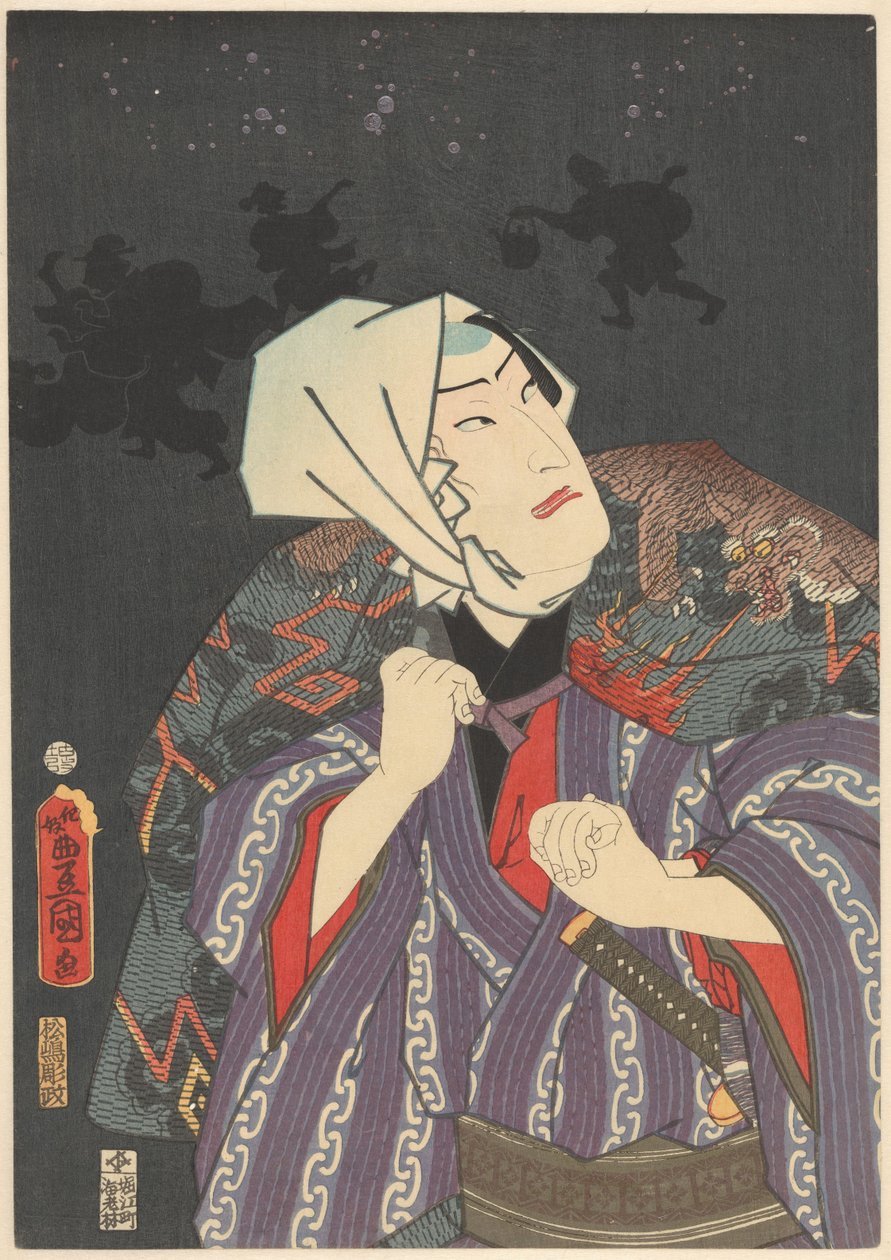 Tokijirô i brannmannsfrakk av Utagawa Kunisada (I)