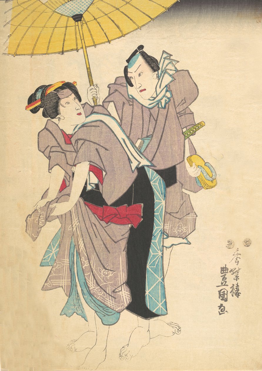 Trykk, 1800-tallet., 1800-tallet. av Utagawa Kunisada