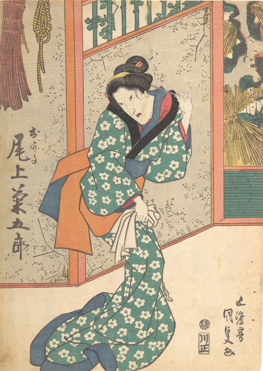 Trykk, 1800-tallet., 1800-tallet. av Utagawa Kunisada