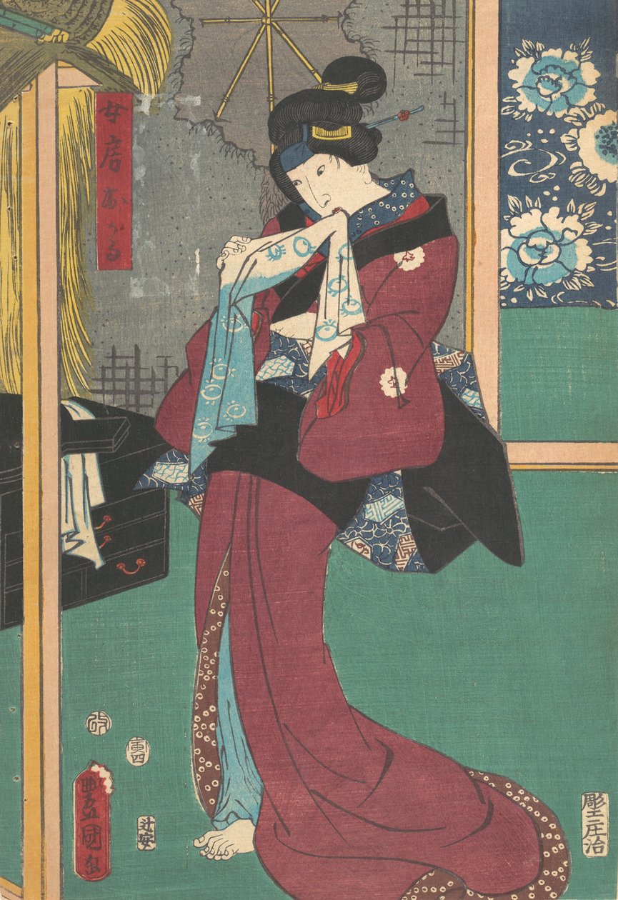 Trykk, 1800-tallet., 1800-tallet. av Utagawa Kunisada