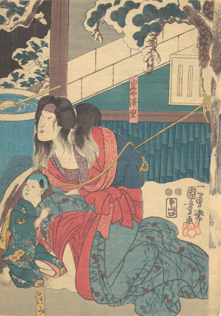 Trykk, 1800-tallet., 1800-tallet. av Utagawa Kunisada