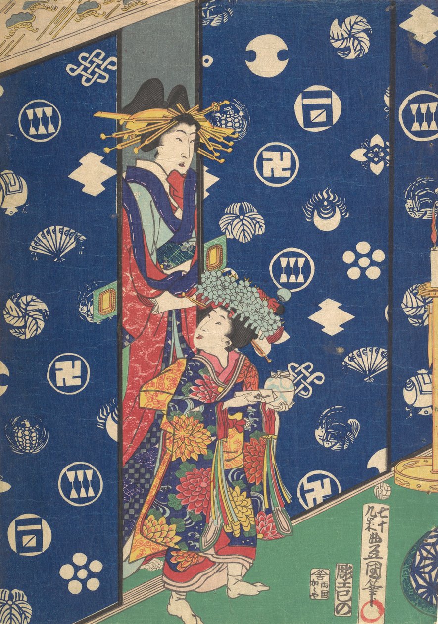 Trykk, 1800-tallet., 1800-tallet. av Utagawa Kunisada