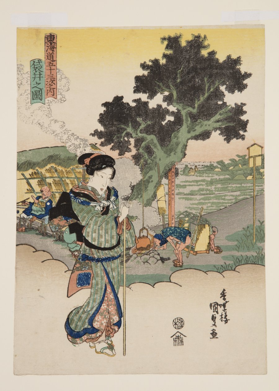 Se v av Fukuroi (figur av Fukuroi) av Utagawa Kunisada